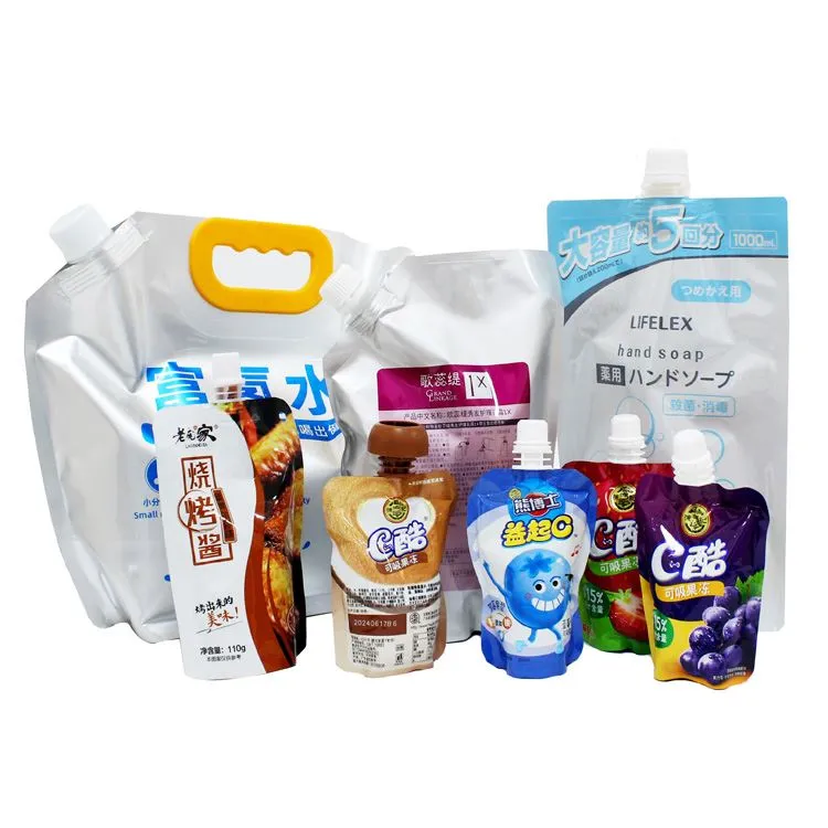 שקית משקה עם פיה